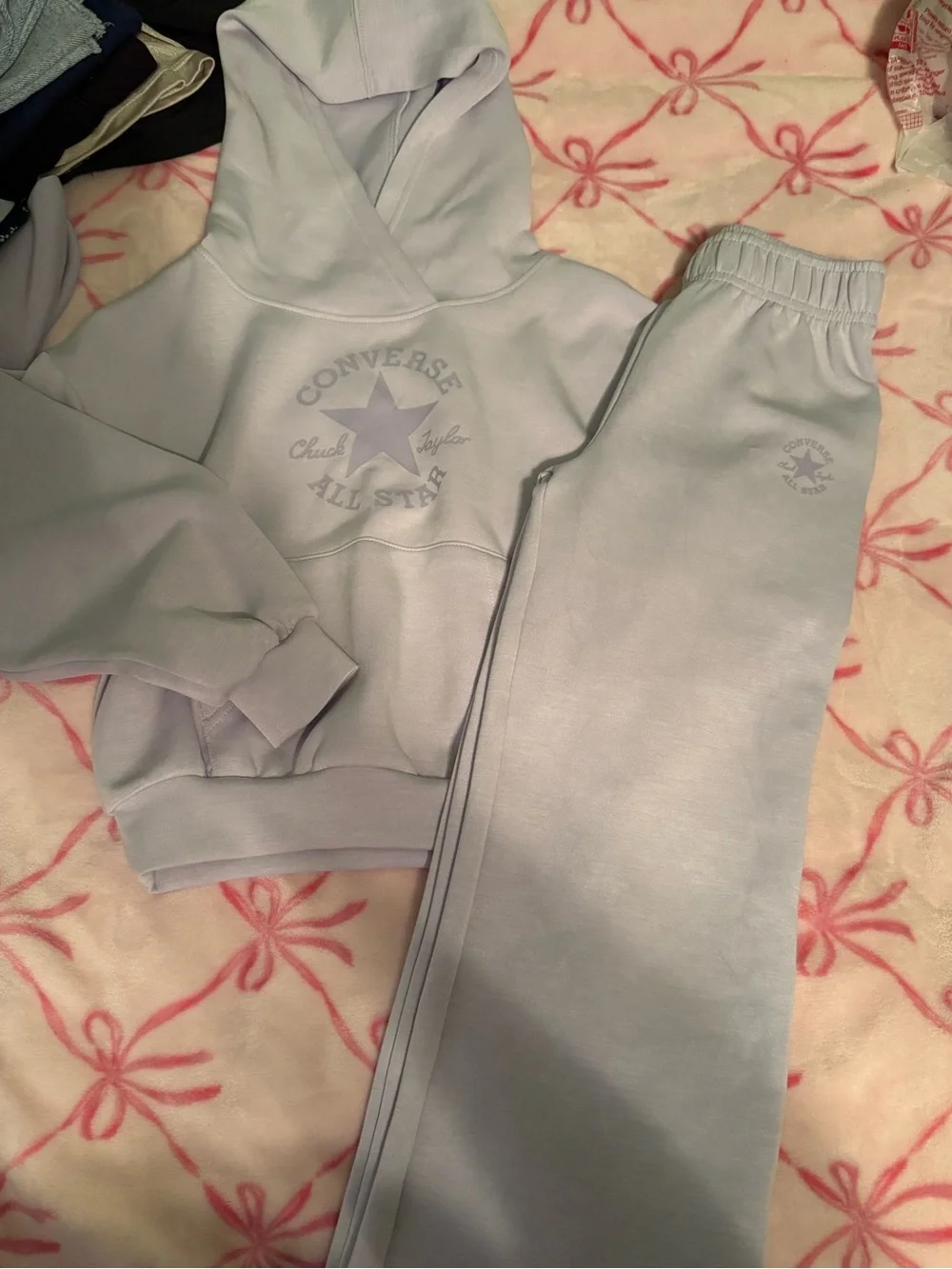 Converse Kids Light Lavender Hoodie & Joggers Set